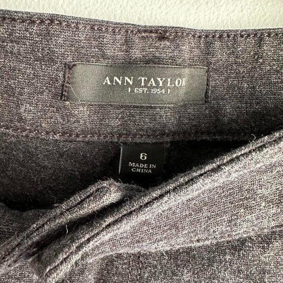 ANN TAYLOR Charcoal Gray Straight Leg‎ Ladies Career Casual Pants, 6 - Picture 3 of 4